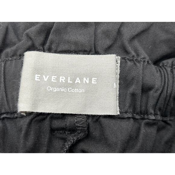Everlane Womens Size Medium Black The Paperbag Pant Organic Cotton Belted NWT - Picture 5 of 10
